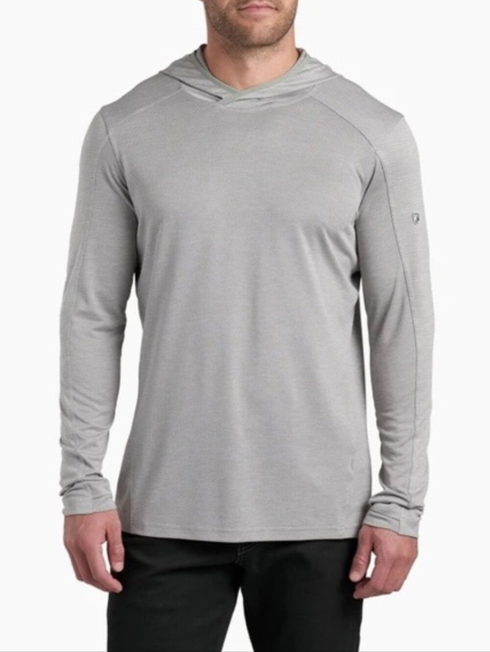 Kuhl Engineered Hoodie Performance Lightweight Pullover Hiking Size Large - Gray